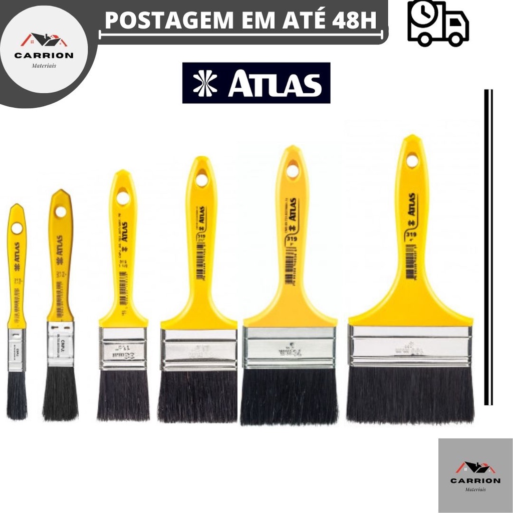 Pincel/Trincha para Pinturas Trinchas para Tintas Atlas | Shopee Brasil