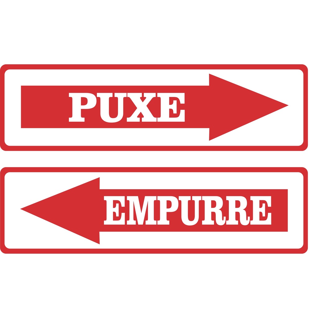 04 Adesivos Puxe e Empurre Para Porta de Vidro Lojas | Shopee Brasil