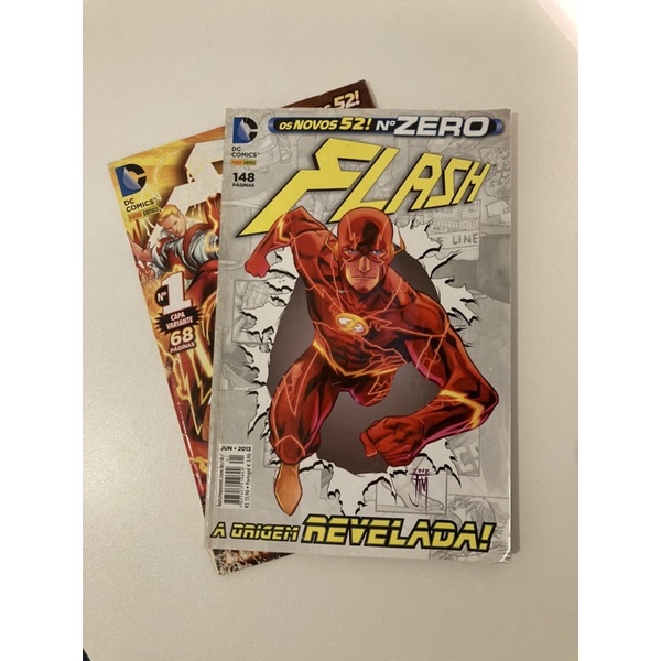 The Flash (Os Novos 52, 1ª série) - Vol. Zero e Vol. 1 (Capa Variante ...