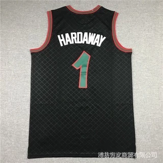 Camisa Nba Orlando Magic # 1 Leques Bordados Hardaway Imagens Pretas vintage LkHd JKGG