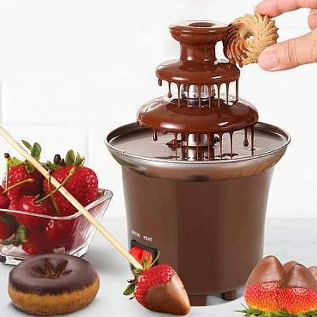 Mini Cascata Fonte De Chocolate Panela Fondue Eletrica 110v