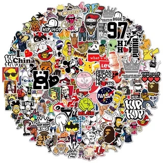 200 / 100 / 50pcs Adesivos De Graffiti À Prova D 'Água Para Laptop / Guitarra / Carro