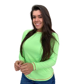 T-Shirt Feminina Miss Country Proteção UV Verde