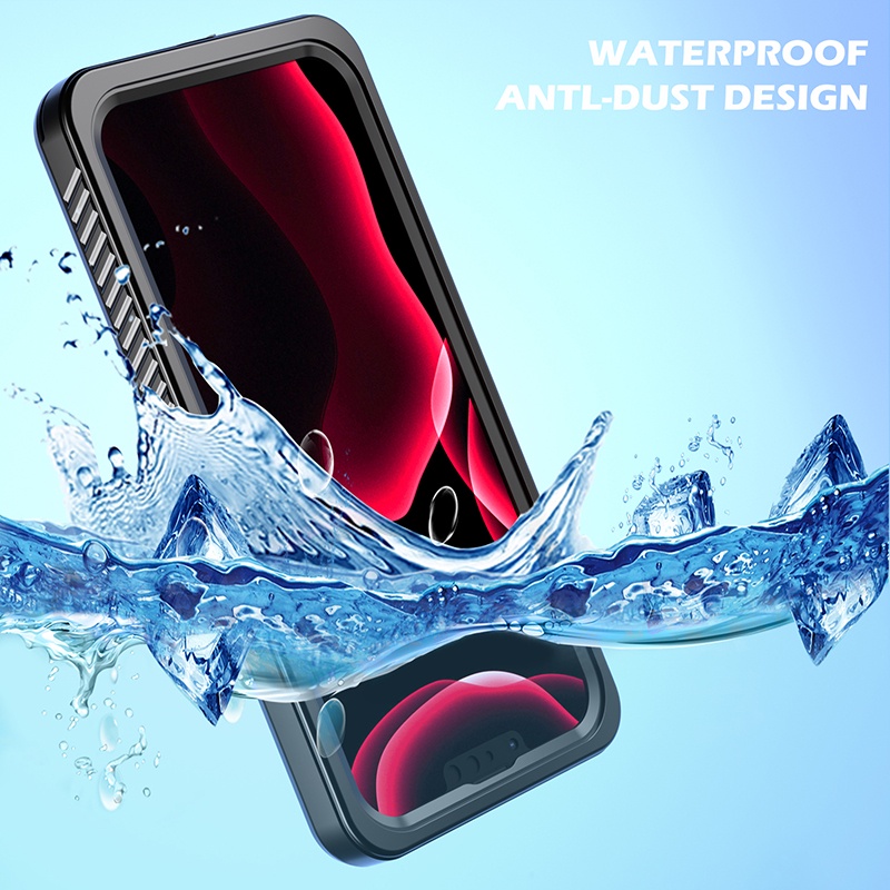 IP68 Capa À Prova D'água Compatível Com O iPhone 14 13 12 11 Pro XS Max XR X 7 8 Plus Completa 360 Graus Subaquático De Mergulho Natação