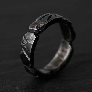 Anel Ajustável em Prata Pura 925 Legítima Original Cubo
