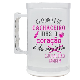 Caneca de Chopp O Copo é de Cachaceira Mas o Coração é de Cachaceira Também  Cerveja de Alumínio Meme Frase Festa Carnaval - AliExpress