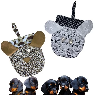 Lixeira para Carro Saquinho Sacolinha Saco de Lixo p/ Câmbio Personalizado Artesanal Porta Lixo Pet