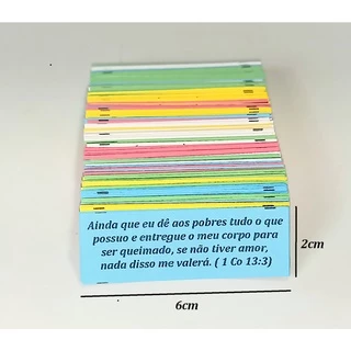 Kit com 365 Versíulos Bíblicos