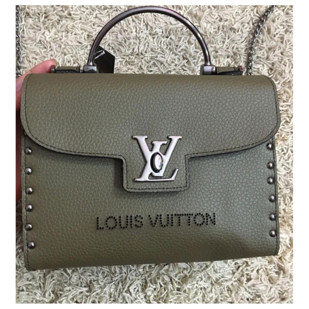Bolsa Elegante Chamosa Louis Vuitton Baú de Mão e Alça Transversal Promoção