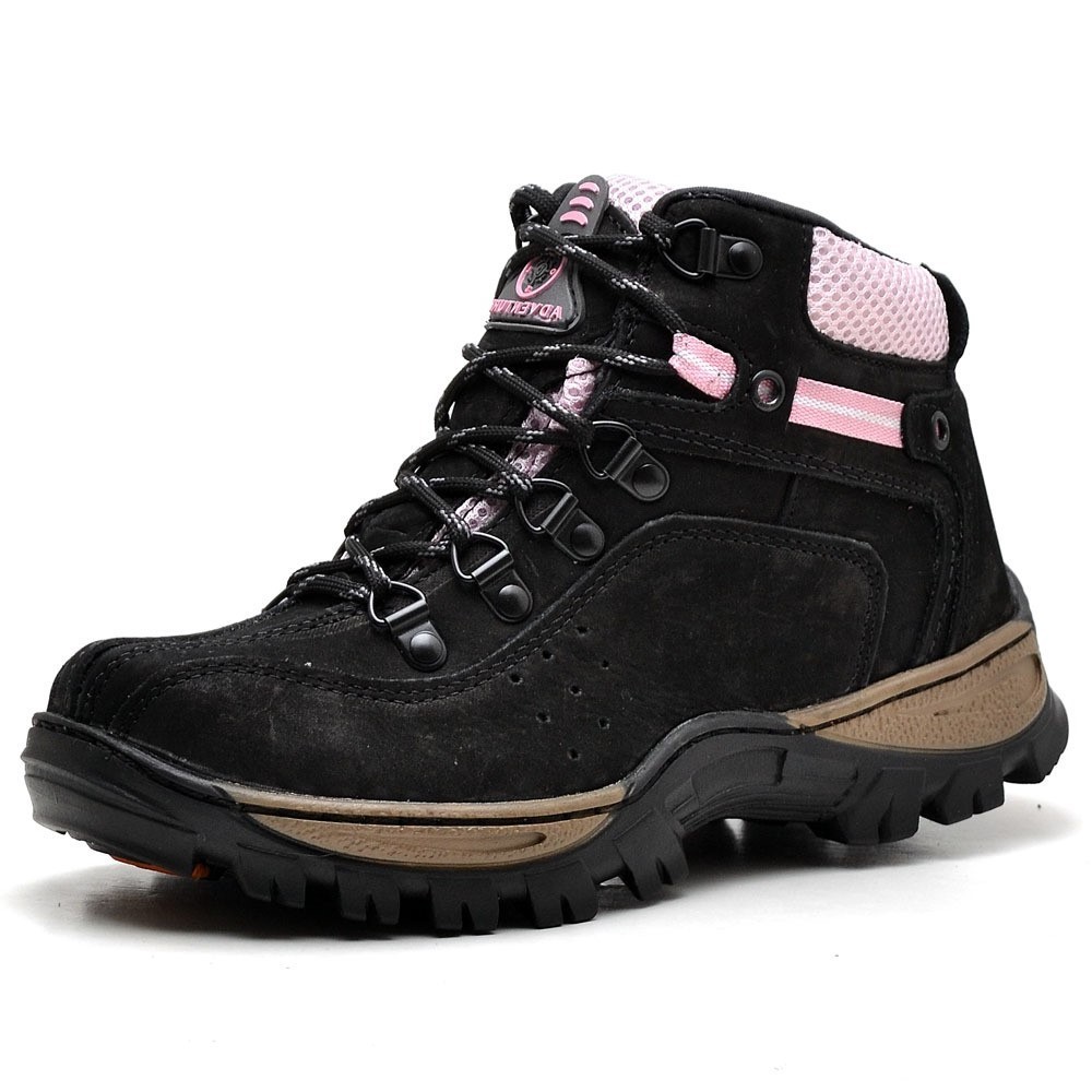 Bota adventure feminino store em couro nobuck