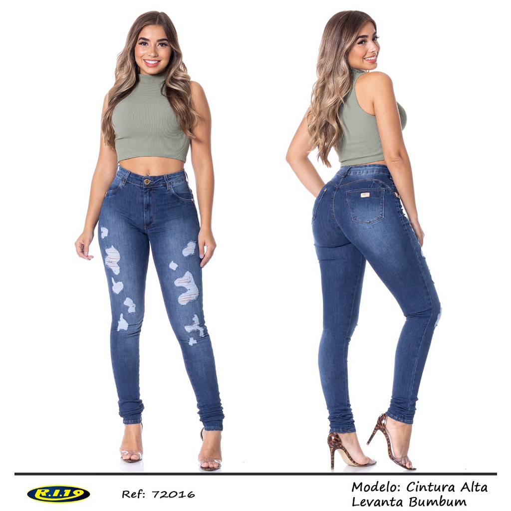 Calça Cintura Alta Levanta Bumbum Mulheres Altas Ri19 - G5