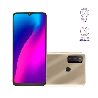 Smartphone G Max 2 64 + 2 GB RAM 4G Tela 6,5 Câmera Tripla + 5 MP Para Selfies Processador Octa Core