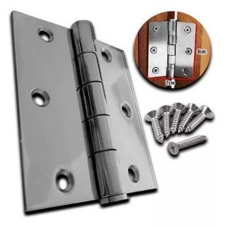 Dobradiça Reforçada Para Porta Janela Portão 3" Aço Carbono Titanium