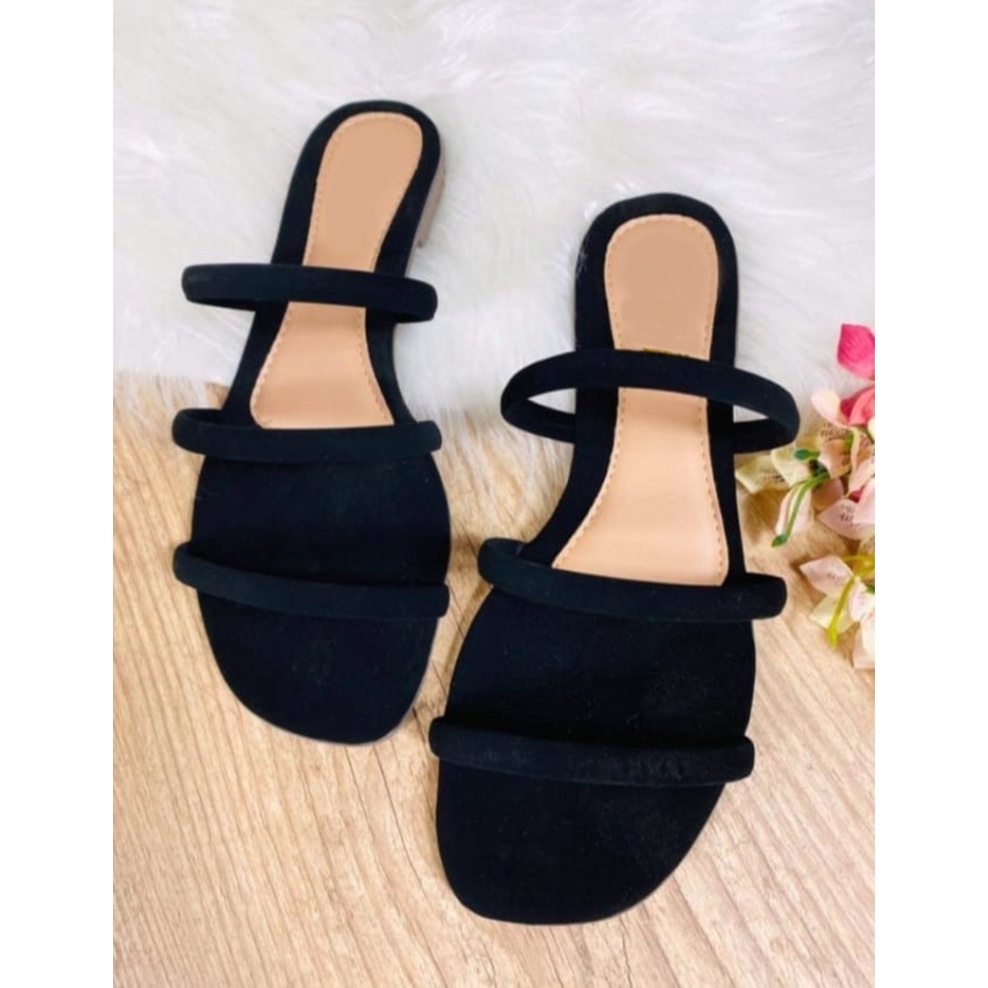 Rasteira Feminina Sandália Metalizada moda praia Rasteirinha tiras ...