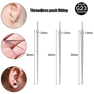[Escolha De Valor] 1 PC 14/16/18G G23 Cone De Pino De Inserção De Titânio Para Jóias Sem Rosca Ferramentas De Perfuração Do Corpo Lábio De Língua Brincos
