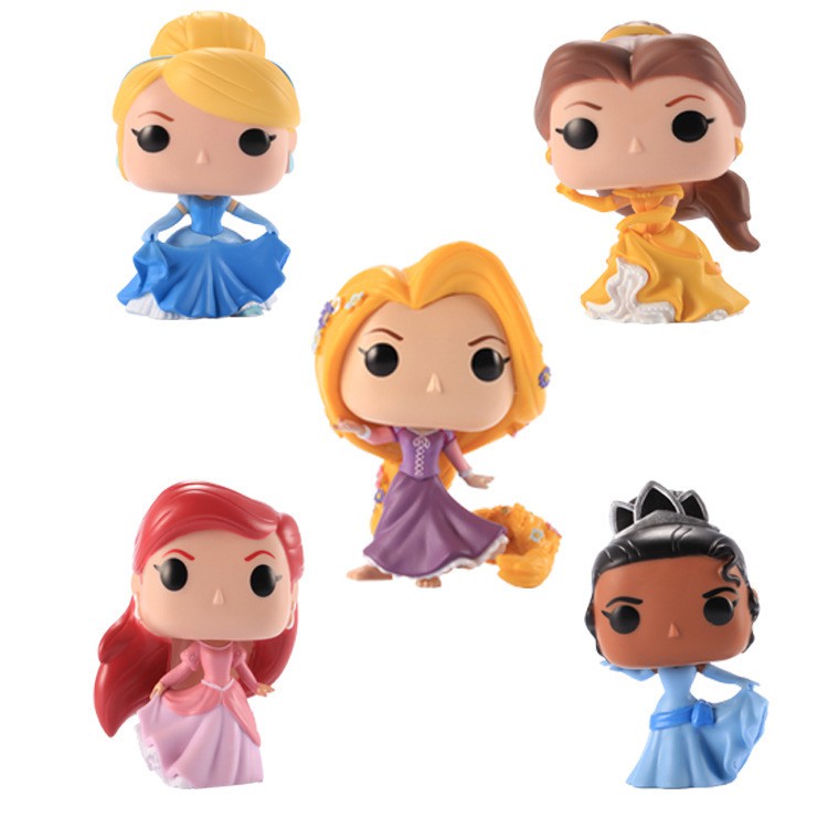 Funko Pop! Princesa Da Disney Série Ariel RapunZzel Belle Cinderlla Tiana  Vinil Brinquedos Action Figure Modelo Bonecas Brinquedos De Design, Bolive