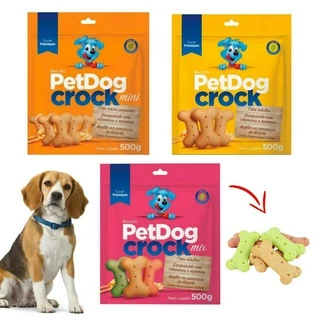 3Kg Biscoito Petisco Para Cachorro Ração Pet Dog Crock