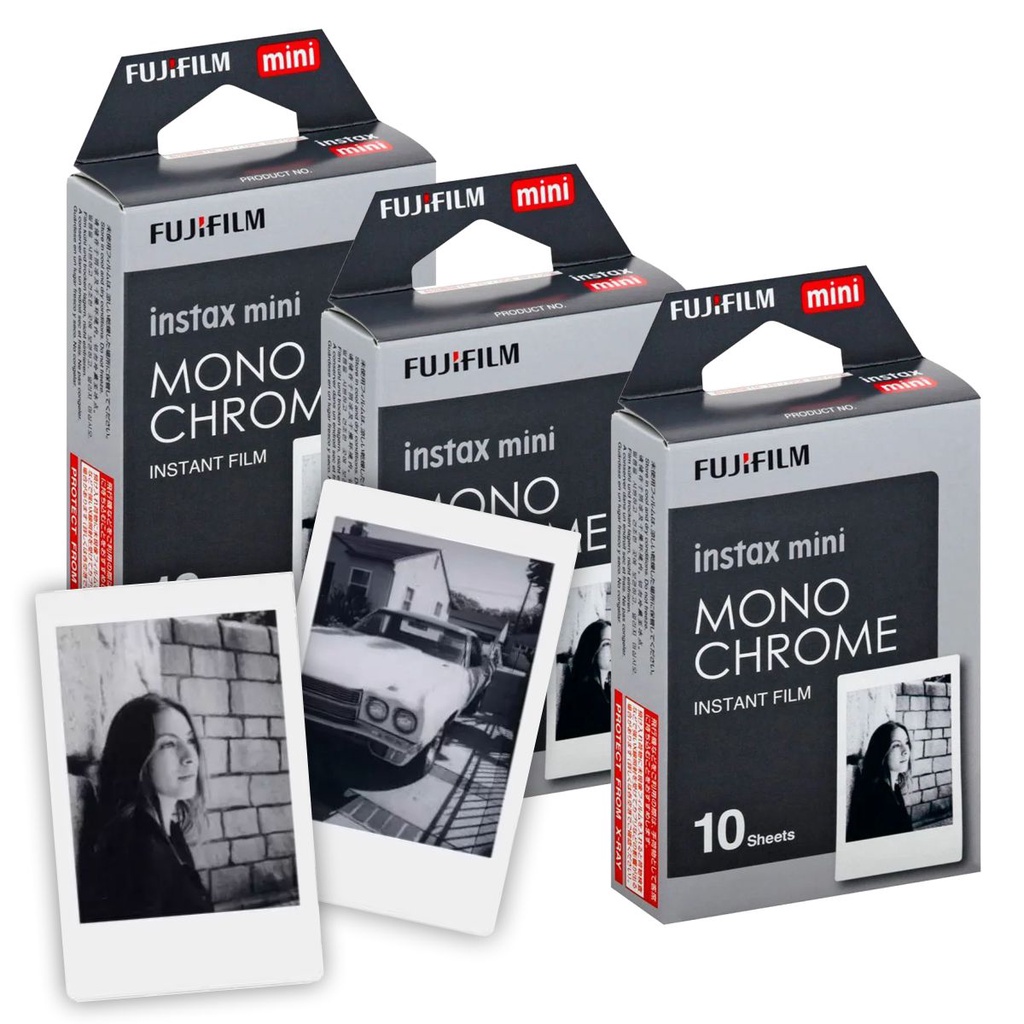 Pack 30 Filmes Instax Mini Monochrome Preto E Branco Para Mini 11