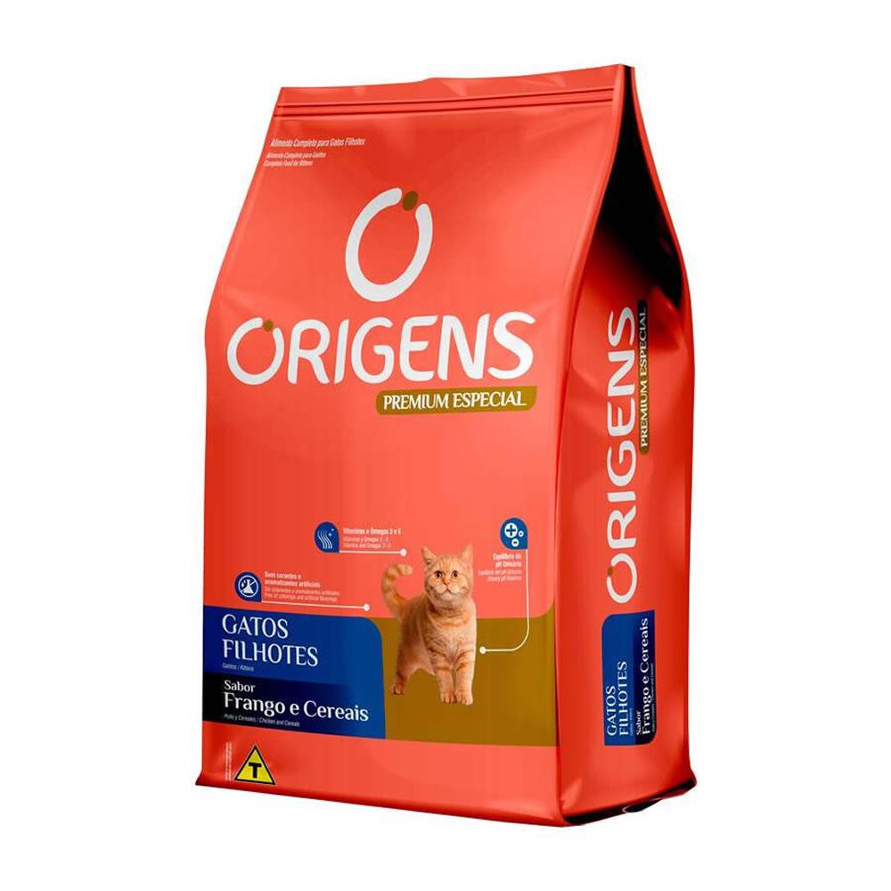 Ração Origens para Gatos Filhotes sabor Frango e Cereais 1kg
