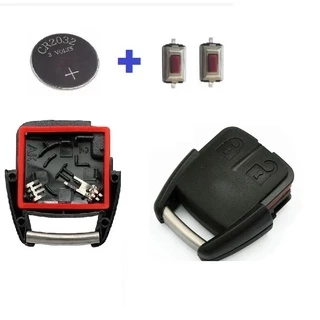 Kit Capa Chave GM Chevrolet Astra Corsa Celta Prisma Vectra S10 + Bateria e 2 Botões