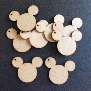 kit chaveiro Mickey , 25 unidades, com furo, 5cm, mdf 3mm