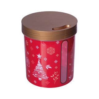 Porta Mantimentos Redondo 3,4 L Natal-Dourado Fechado/Natal 2022
