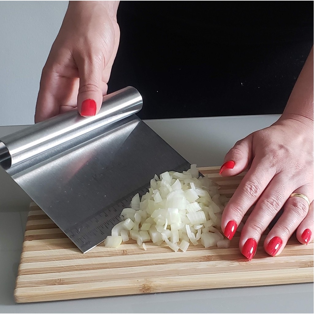 Espatula Em Inox Pratica Rita Lobo Raspador De Massa Corta Massa