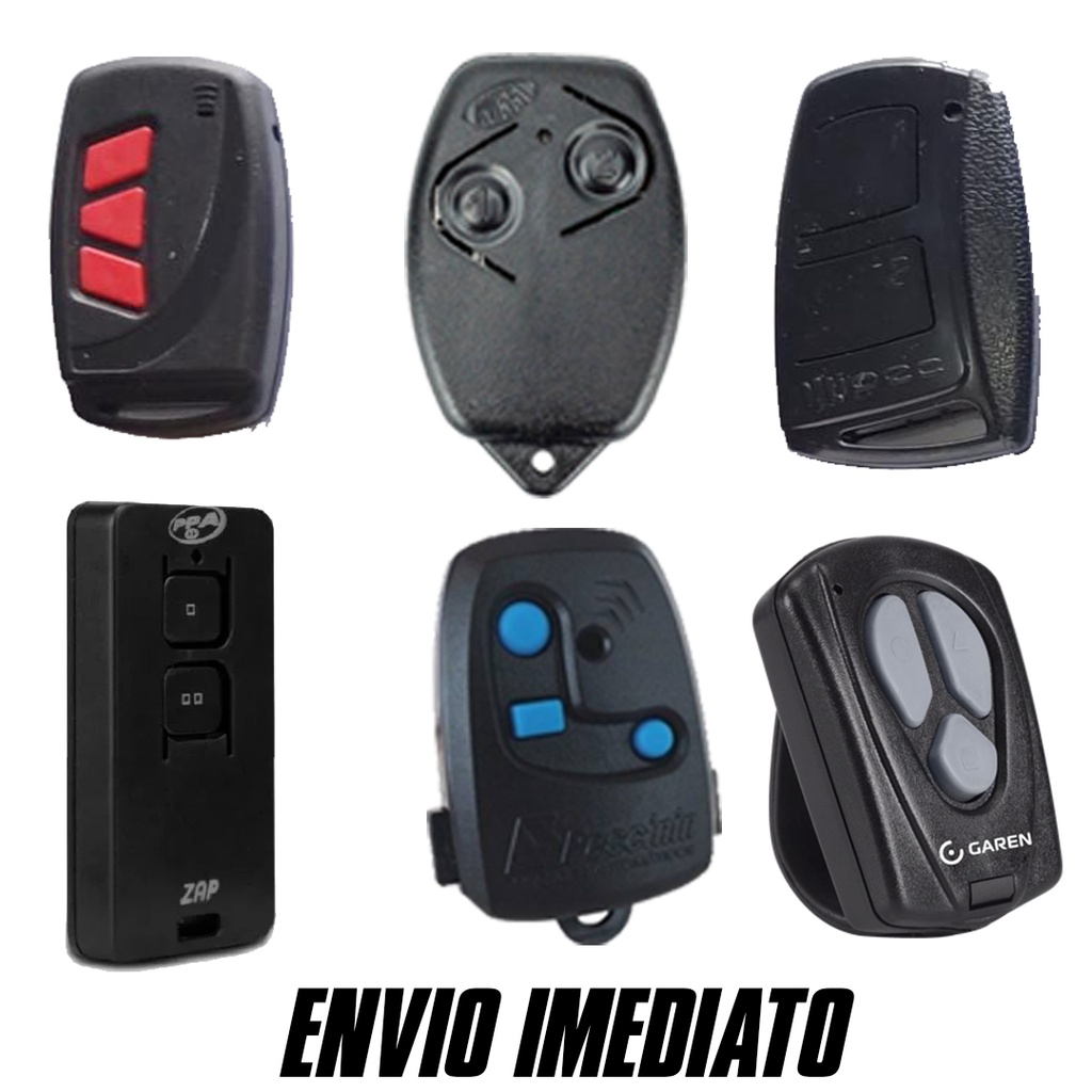 Controle portão eletrônico 433 Varias marcas Universal | Shopee Brasil