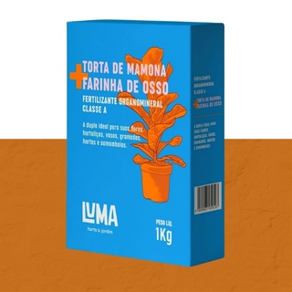 Adubo Farinha de Osso + Torta de Mamona Organomineral - 1kg