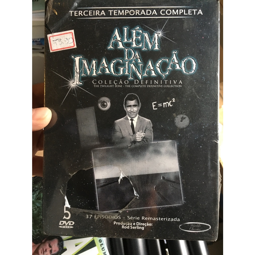 clássico serie Além da Imaginação Box em DVD original com 5 discos 3ª temporada Twilight Zone