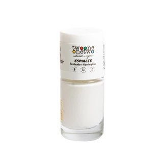 Esmalte Fortalecedor Hipoalergênico Argan - Cor Bright White - Twoone Onetwo Natural Vegana