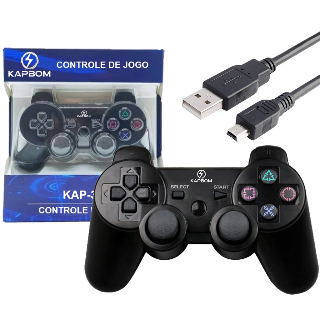 Controle Sem fio PS3 Compatível com Playstation 3, Joystick