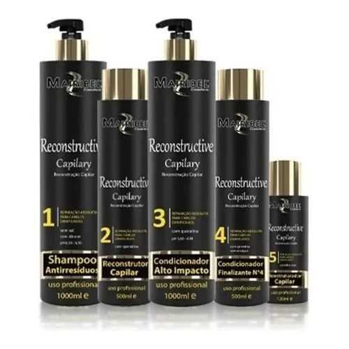 Kit Cauterização Capilar Mairibel Profissional Completo 5 Passos ...