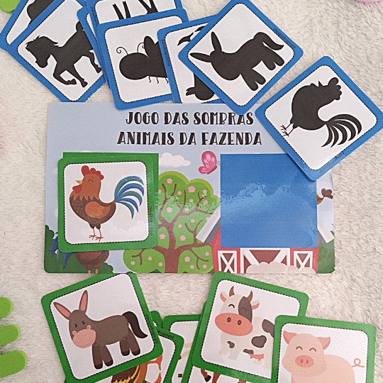 Jogo sombra dos animais da africa - Recursos de ensino