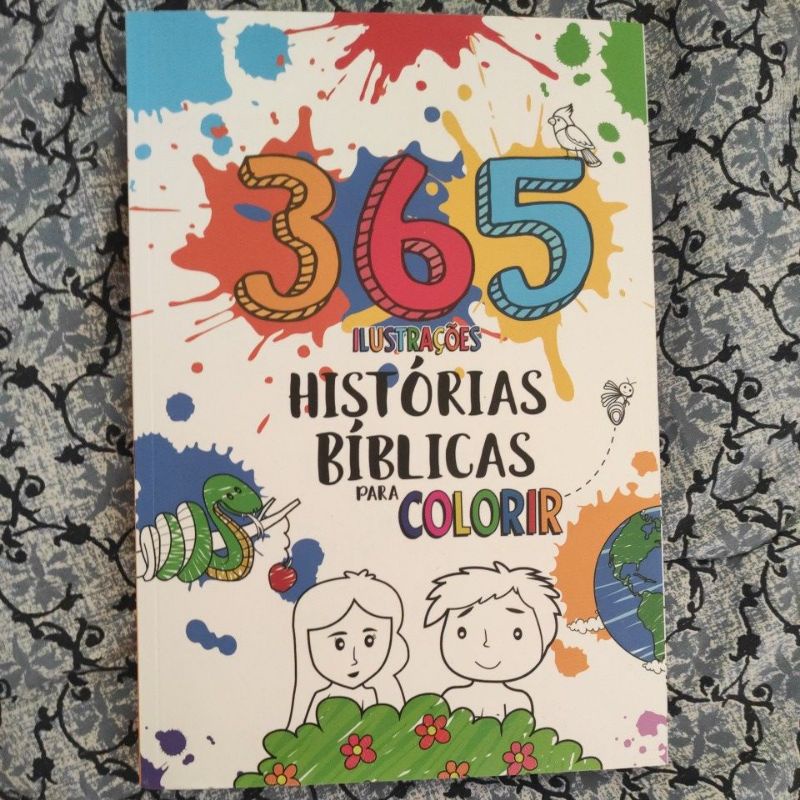 365 Histórias da Bíblia para Colorir | Shopee Brasil