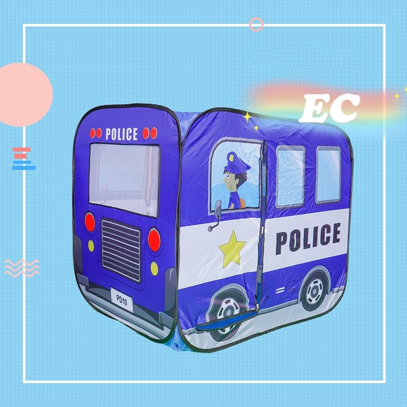 Brinquedo Infantil Tenda Pano de Bombeiros Carro de Polícia Ônibus