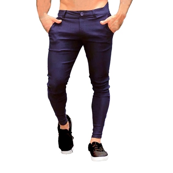 Calça Preta CalÃ§a Bengaline Masculina Calça Skinny CalÃ§a Preta