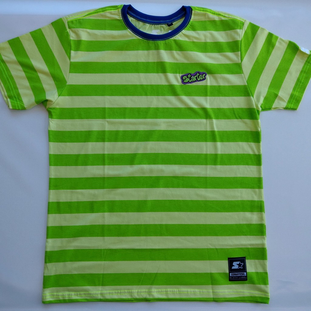 Camiseta Starter Listrada - Fresh Prince - Um Maluco No Pedaco - Will Smith - Verde