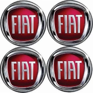 Jogo com 4 Peças Emblemas Botons Adesivos Resinados Fiat Vermelho Carro Calotas e Rodas 48mm em Oferta na Shopee