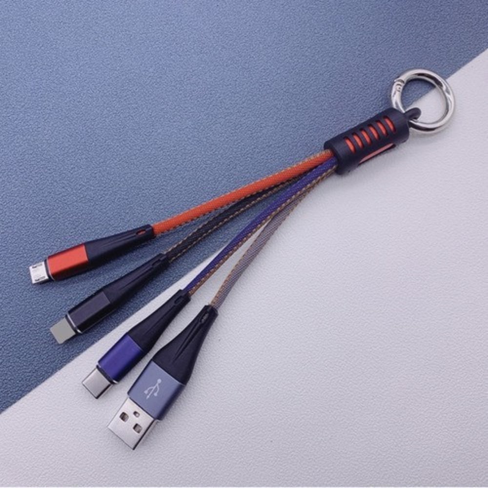 Cabo Recarga Multi USB Curto 3 tipos de cabos do carregador para ...