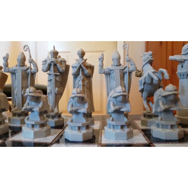 Jogo De Xadrez Harry Potter - 8cm - Impressão 3d - Sem Tabuleiro