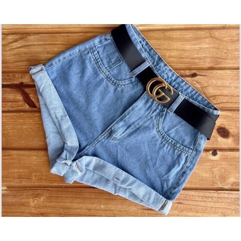 Shorts jeans feminino desfiado