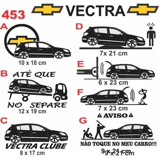 Adesivo personalizado do Vectra GT , 1 unidade