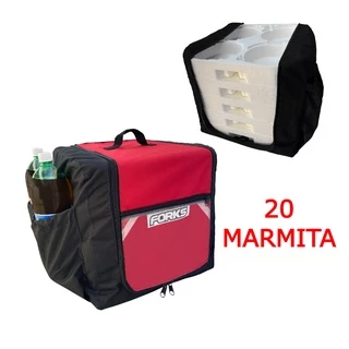 Bolsa Mochila Entrega Motoboy Quentinha Marmitex 20 Marmitas