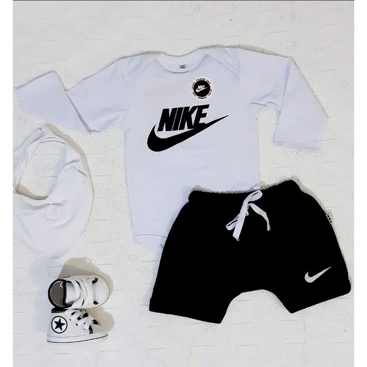 Roupa nike sale recem nascido