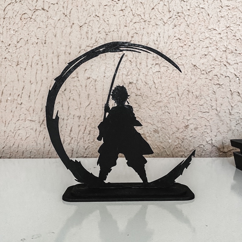 Silhueta Tanjiro Demon Slayer Mdf