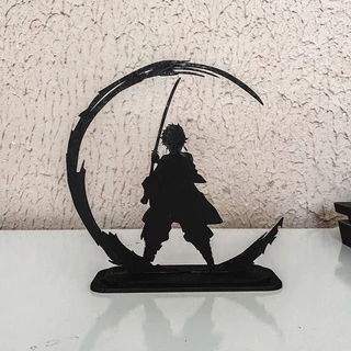 Silhueta Tanjiro Demon Slayer Mdf