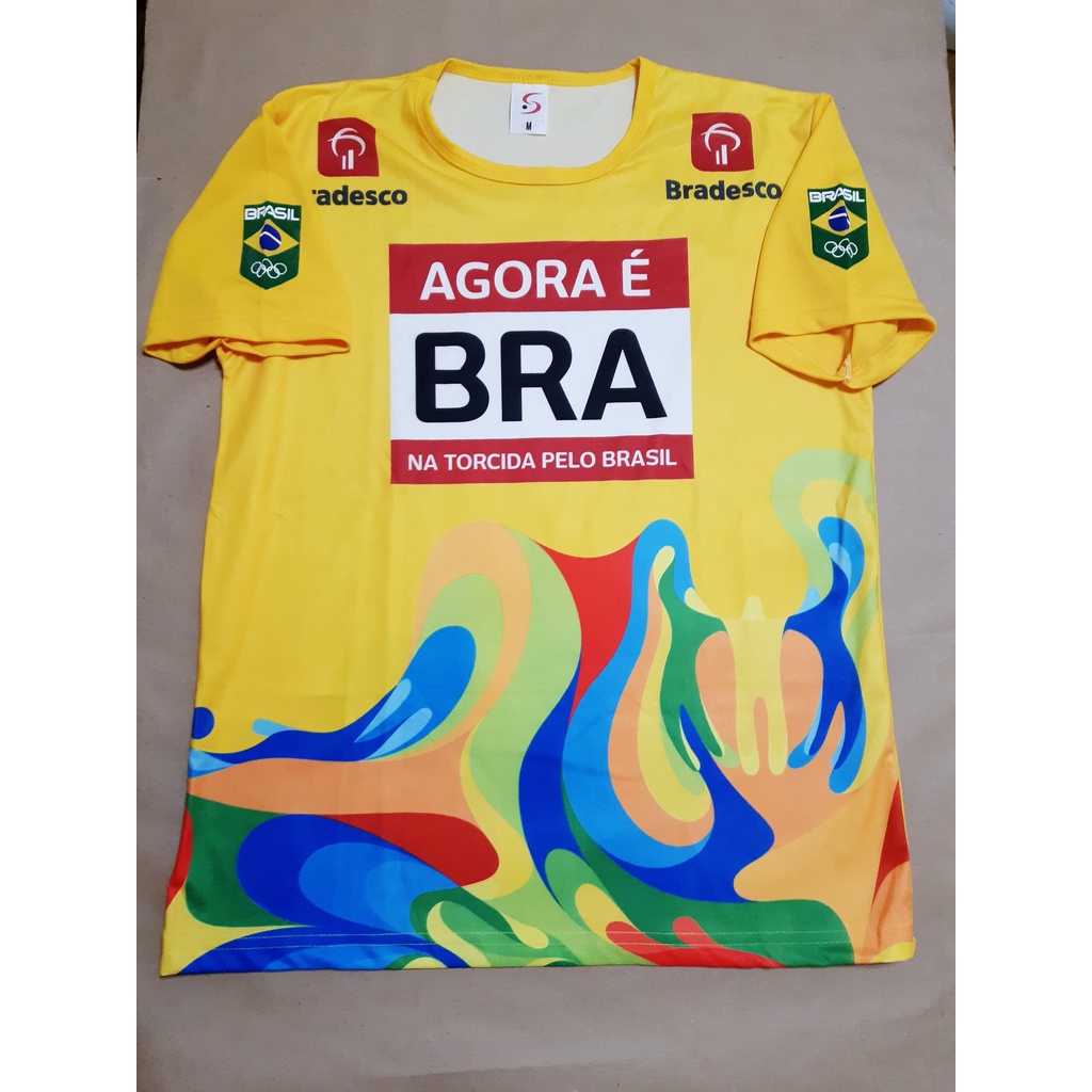 Camiseta torcedor time Brasil olimpíadas Rio 2016