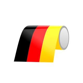Adesivo Faixa Bandeira Alemanha Frontal Grade Ou Painel Volkswagen Bandeira Alemã Volks