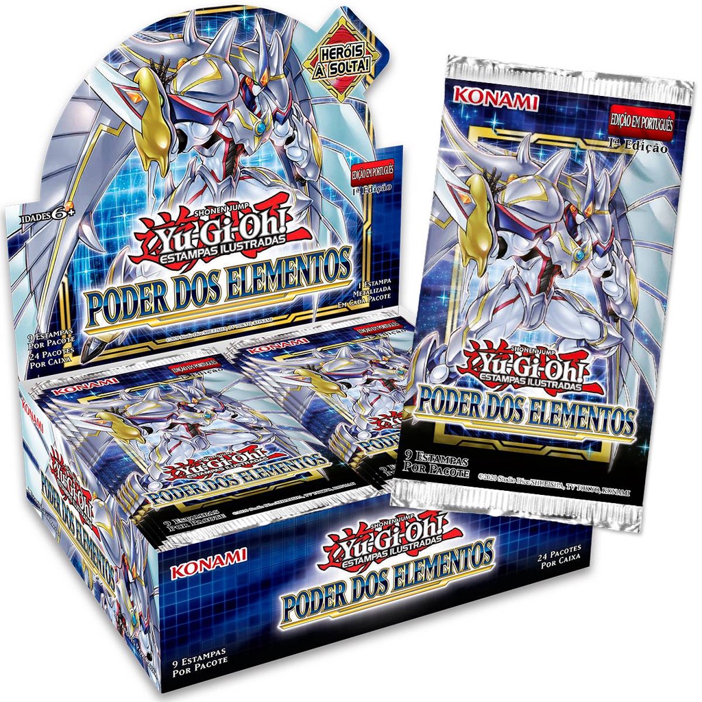 Yugioh Booster Box Poder Elementos Cartas Português Konami | Shopee Brasil